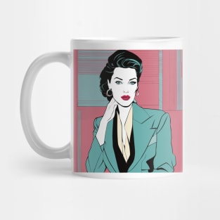 Rare Beauty Art Deco Patrick Nagel 80s Mug